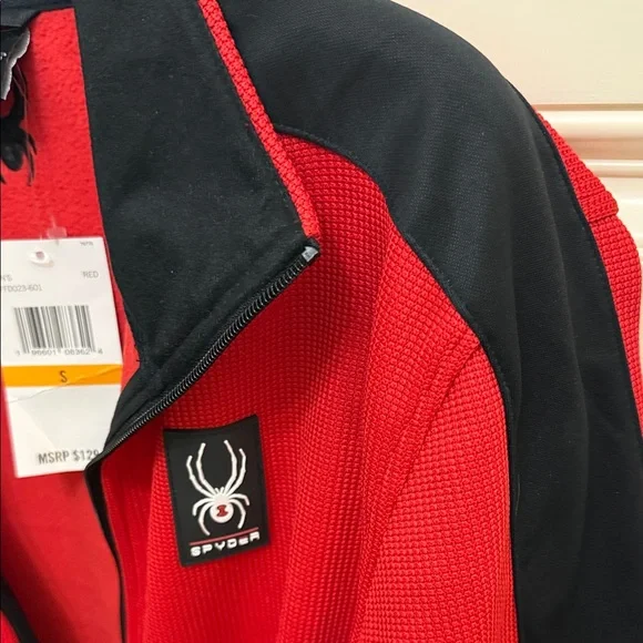 NWT Spyder Men's Performance Jacket in Red and Black size small - Picture 6 of 16